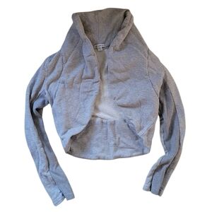 JAMES PERSE Cropped Shawl Coverup Open Sweatshirt Cardigan Size 1